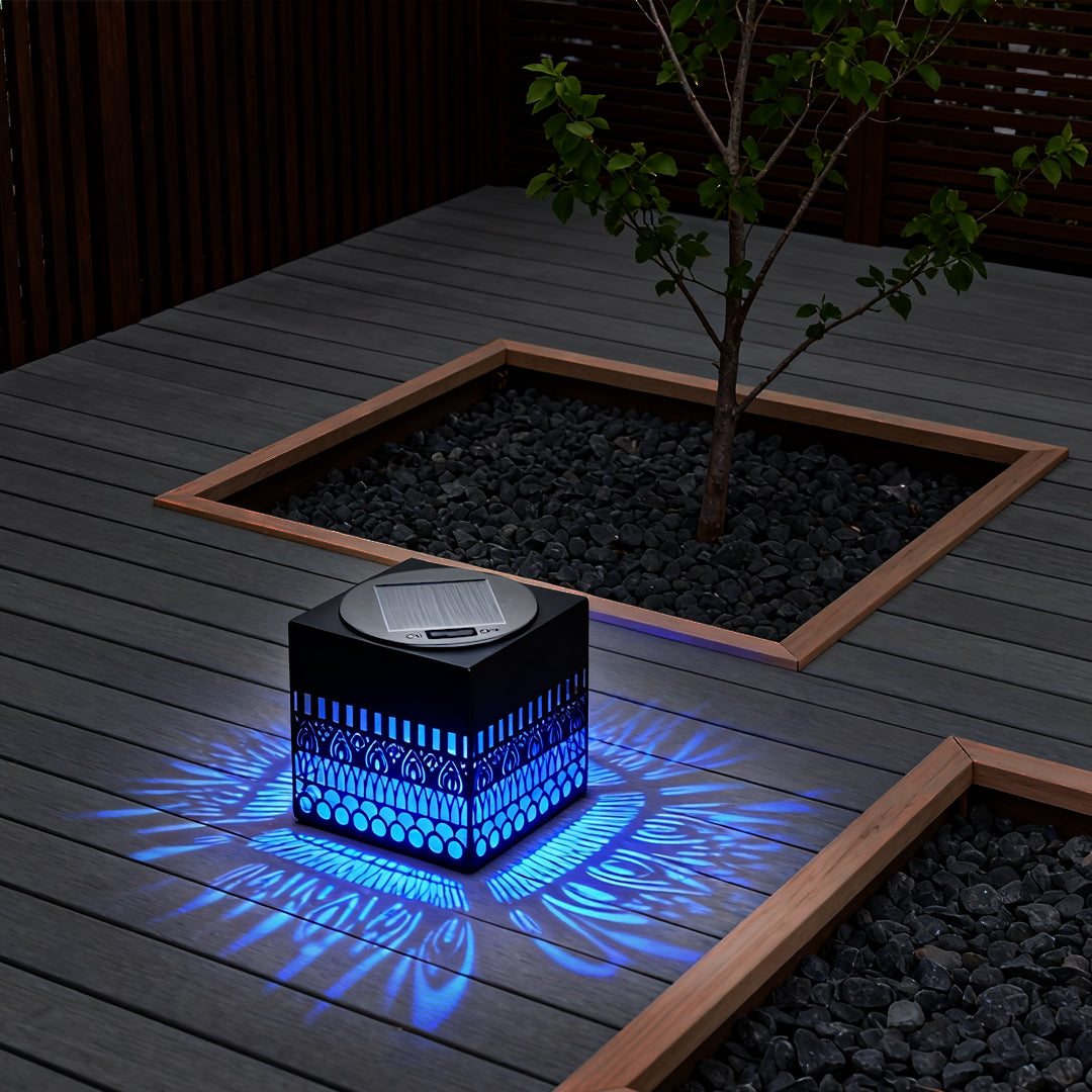 Wrought Iron Outdoor Wall Lights Solar Hollow Lamp