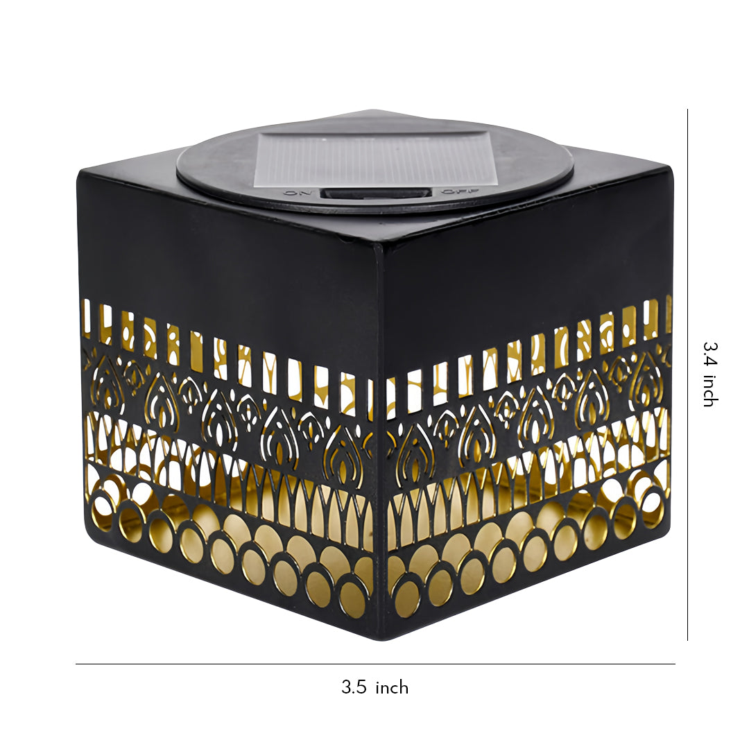 Wrought Iron Outdoor Wall Lights Solar Hollow Lamp