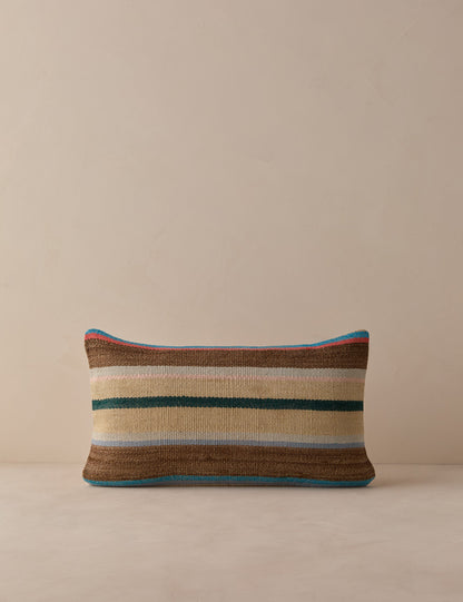 Vintage Lumbar Pillow No. 329, 12" x 20"