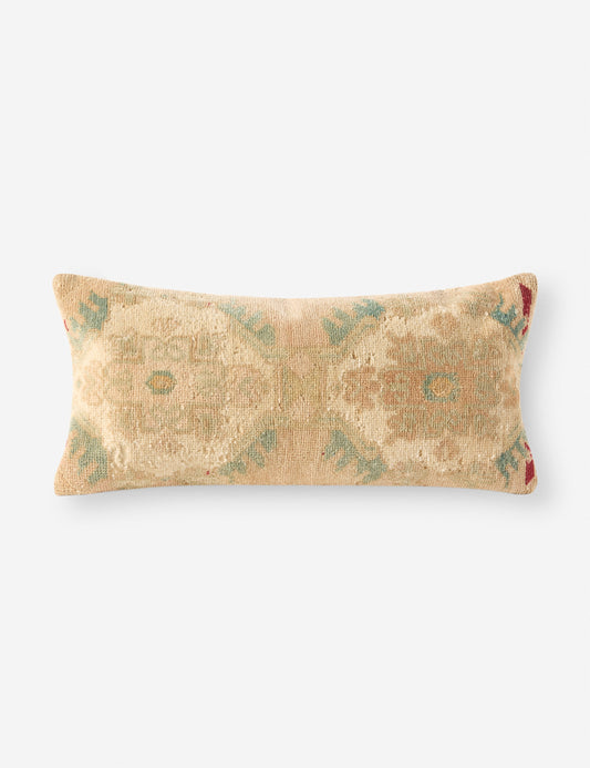 Vintage Lumbar Pillow No. 304, 12" x 26"