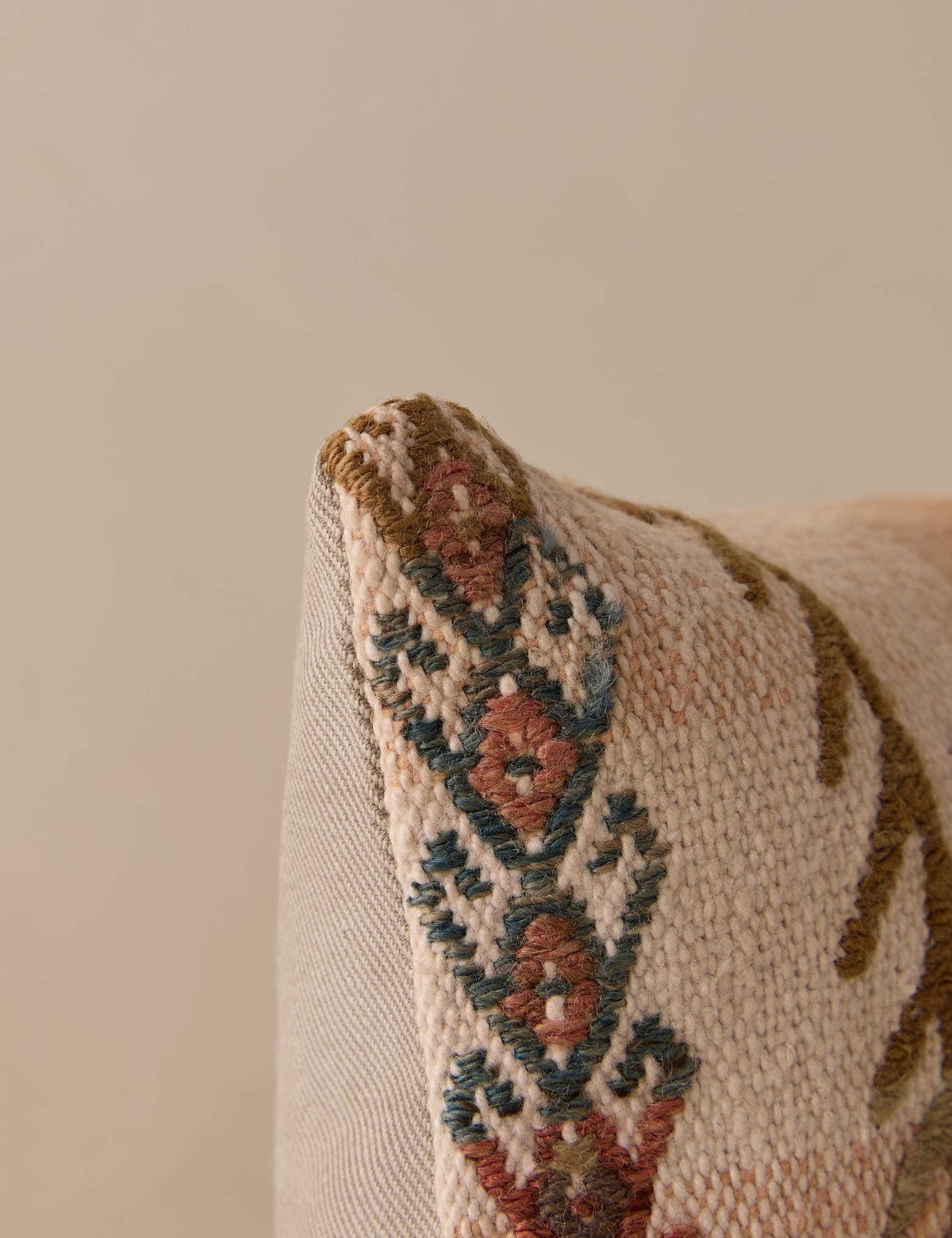 Vintage Lumbar Pillow No. 322, 12" x 20"