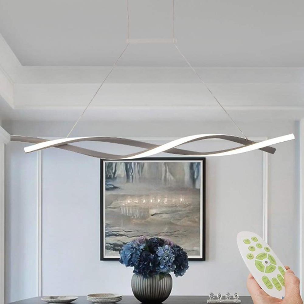 [Open-Box]]Interwoven Waves LED Modern Pendant Lighting Hanging Lamp Island Lights