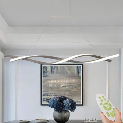 [Open-Box]]Interwoven Waves LED Modern Pendant Lighting Hanging Lamp Island Lights